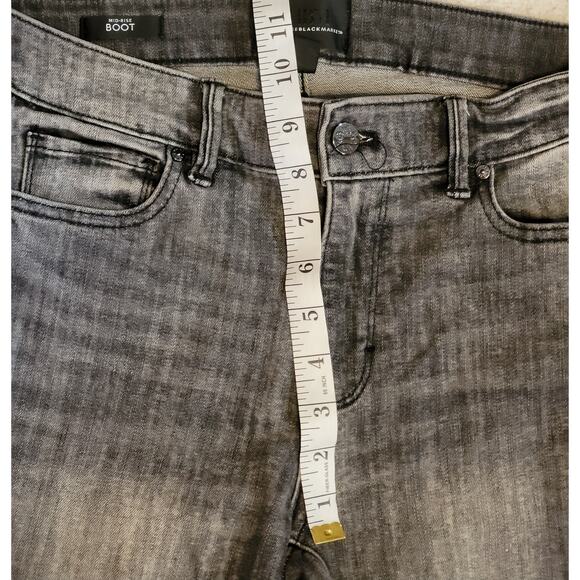 White House Black Market Womens Mid-Rise Boot Jeans in Faded Grey Sz 4 28Wx31.5 - Picture 4 of 7